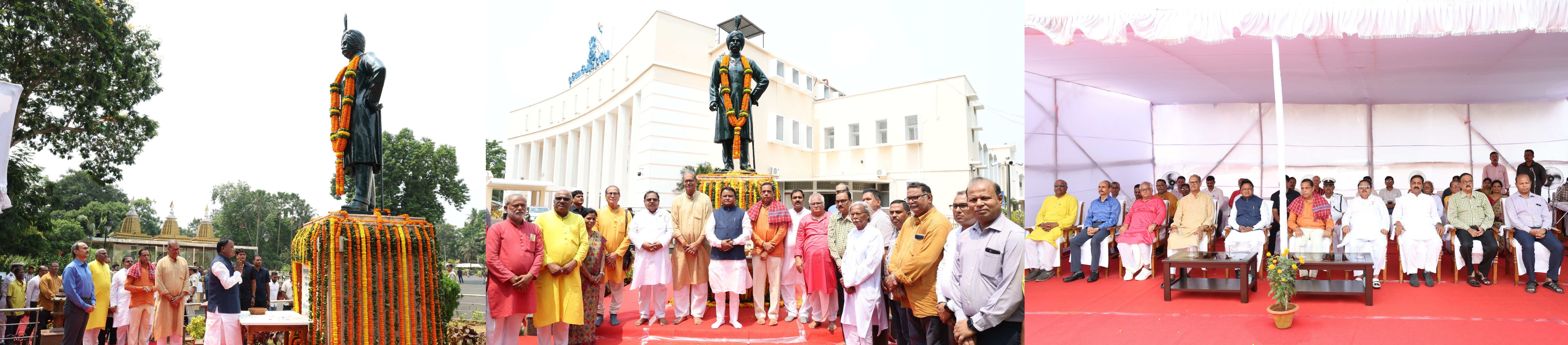 Floral Tribute on the 134th Birth Anniversary of Maharaja Krushna Chan...